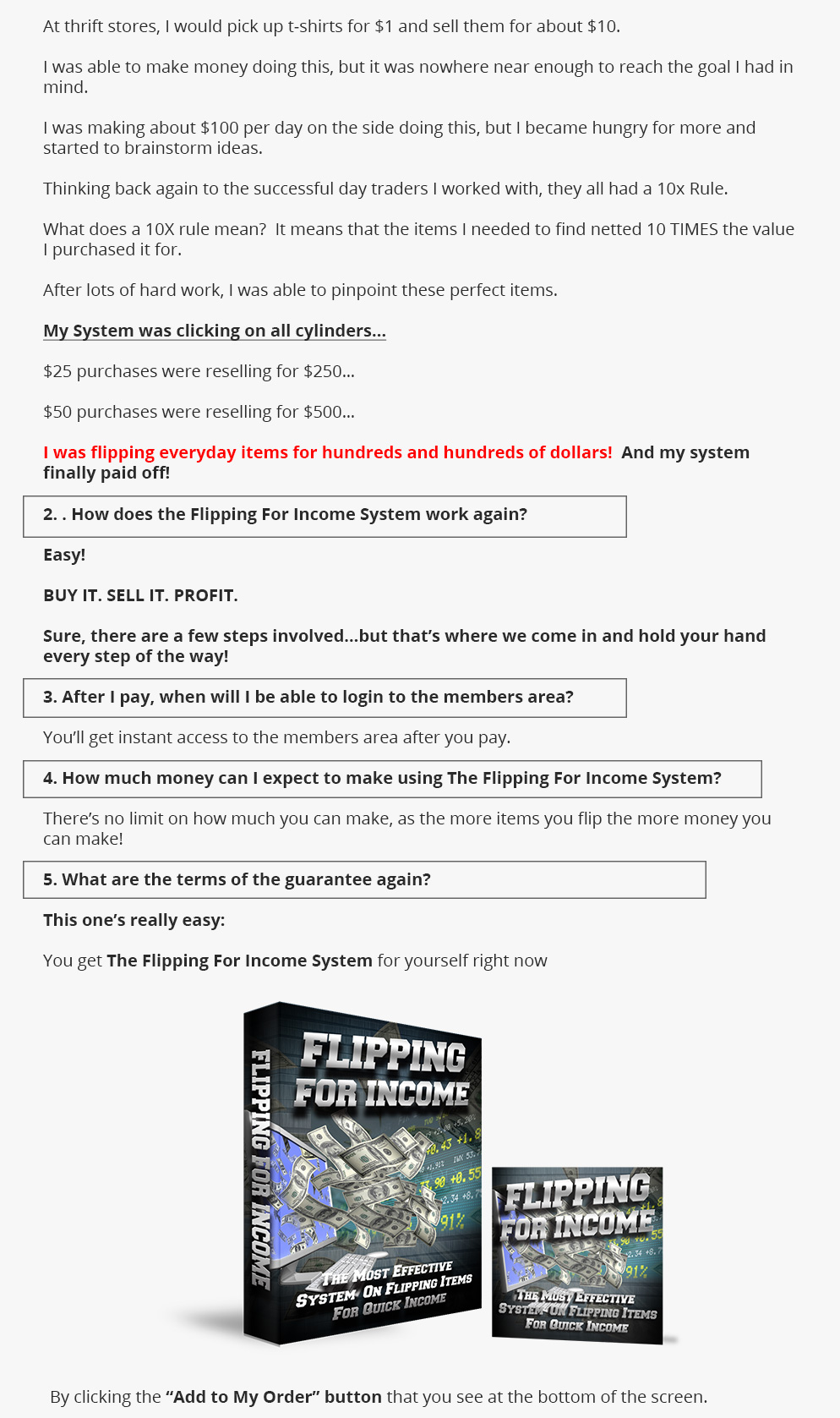 Flipping For Income